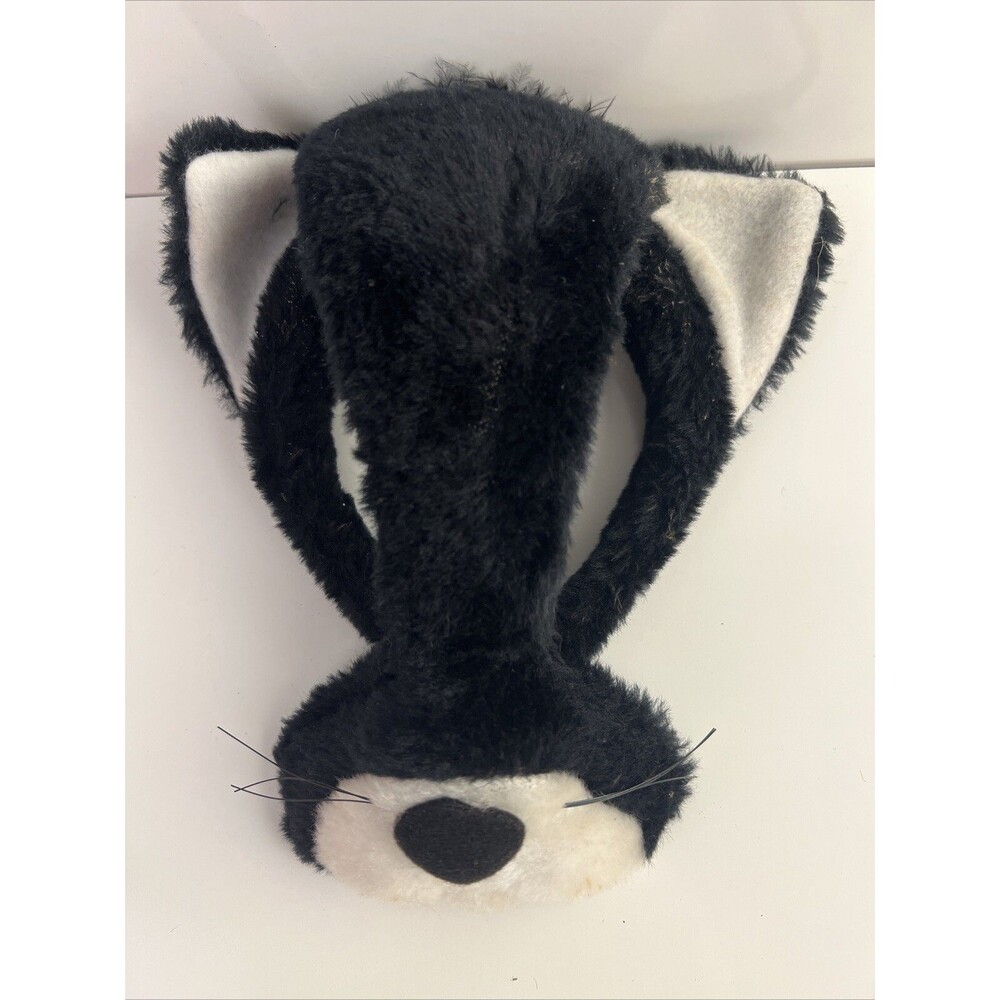 Halloween Vintage The Great Pretendears Cat Mask Head Band Black Nose Whiskers